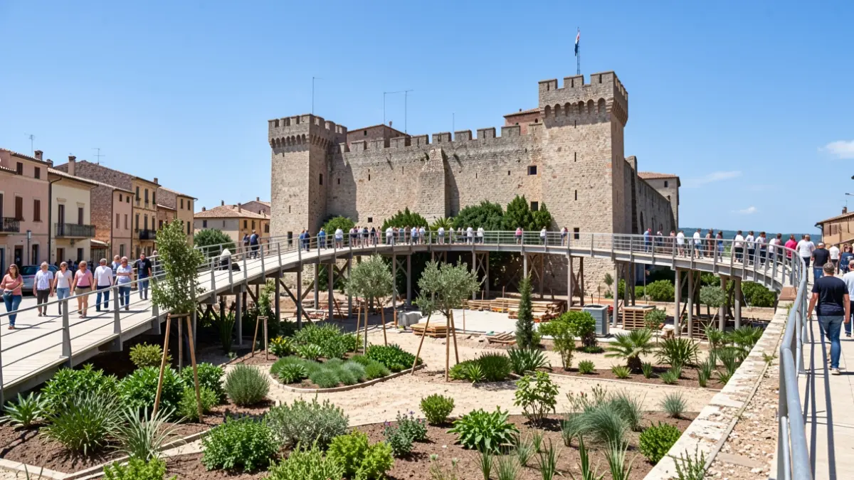 Obres del projecte Jardí de les Mil y Una Noches a Onda.