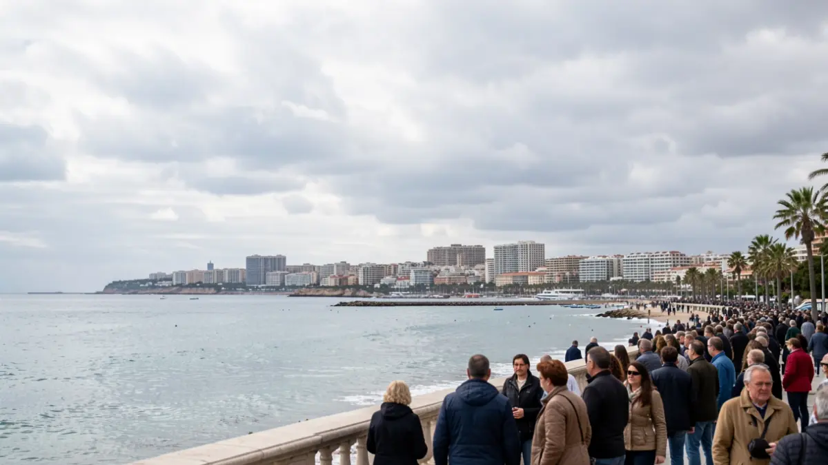 Imatge genèrica de Benidorm amb cel ennuvolat.