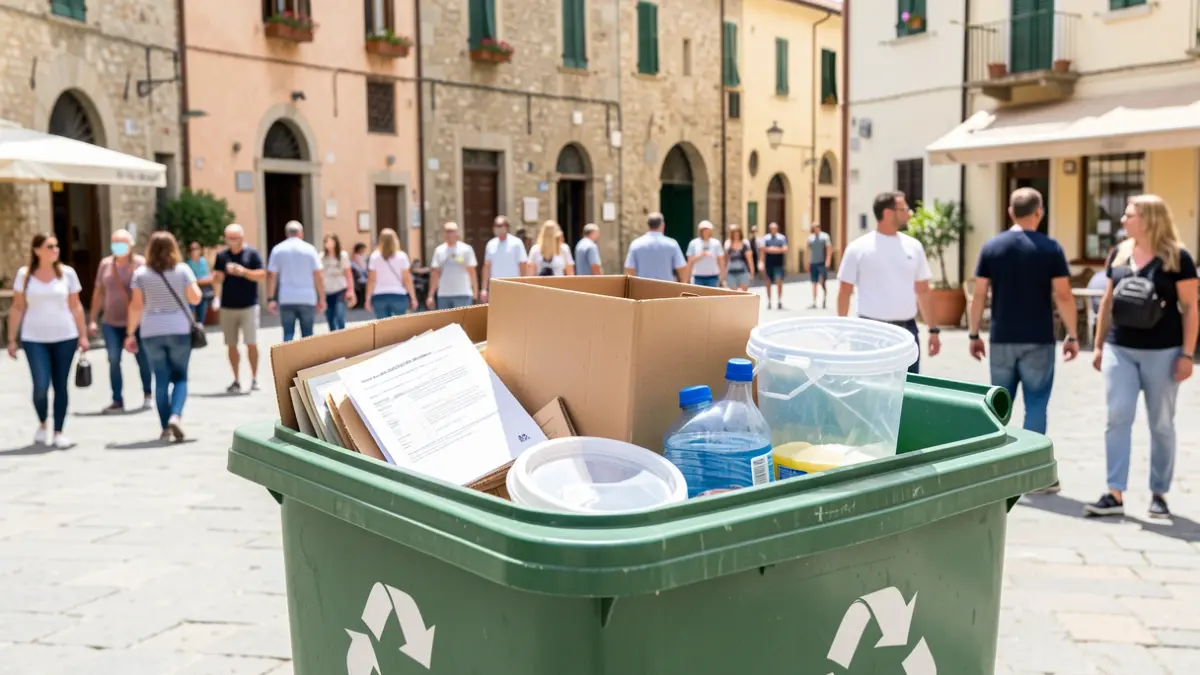 Generic image of recycling bins.