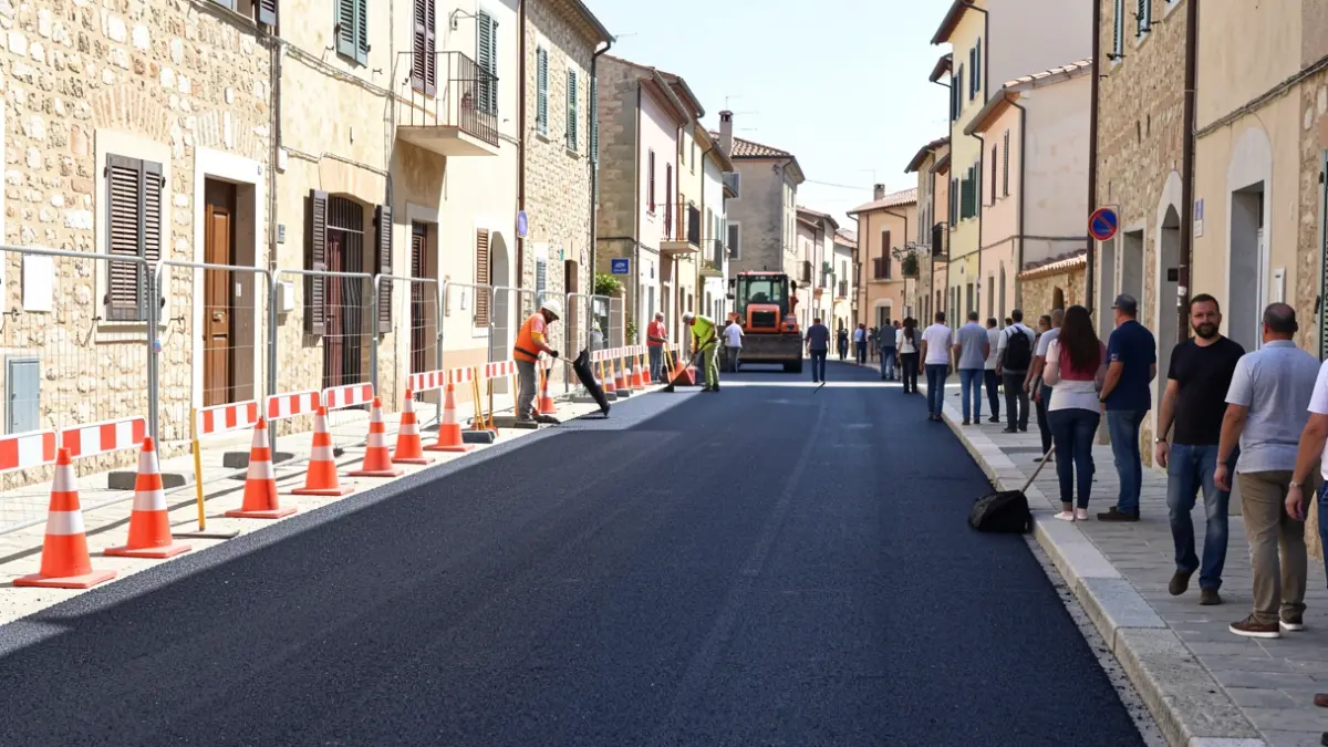 Generic image of street paving work.