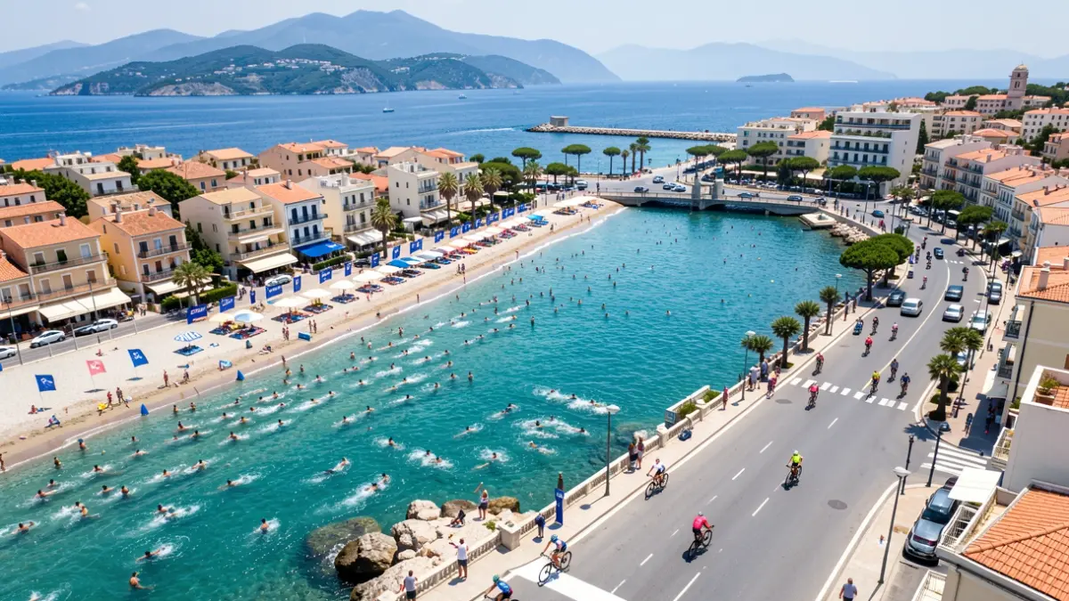 Generic image of a triathlon on the coast.