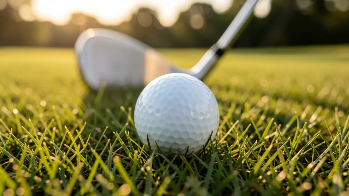 Generic image of a golf ball on grass.