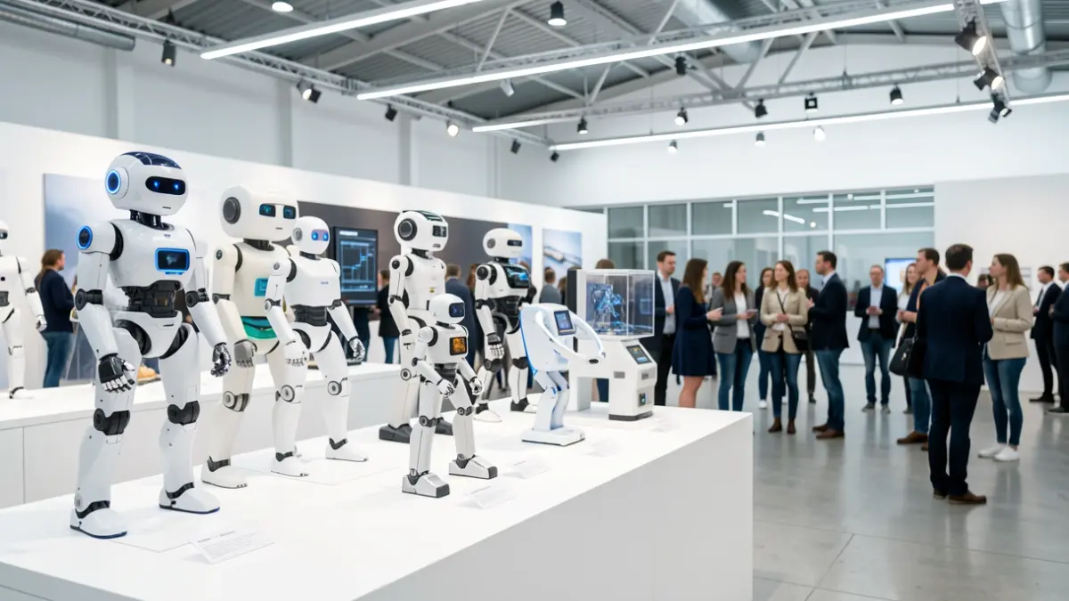 Generic image of robots in a technology competition.