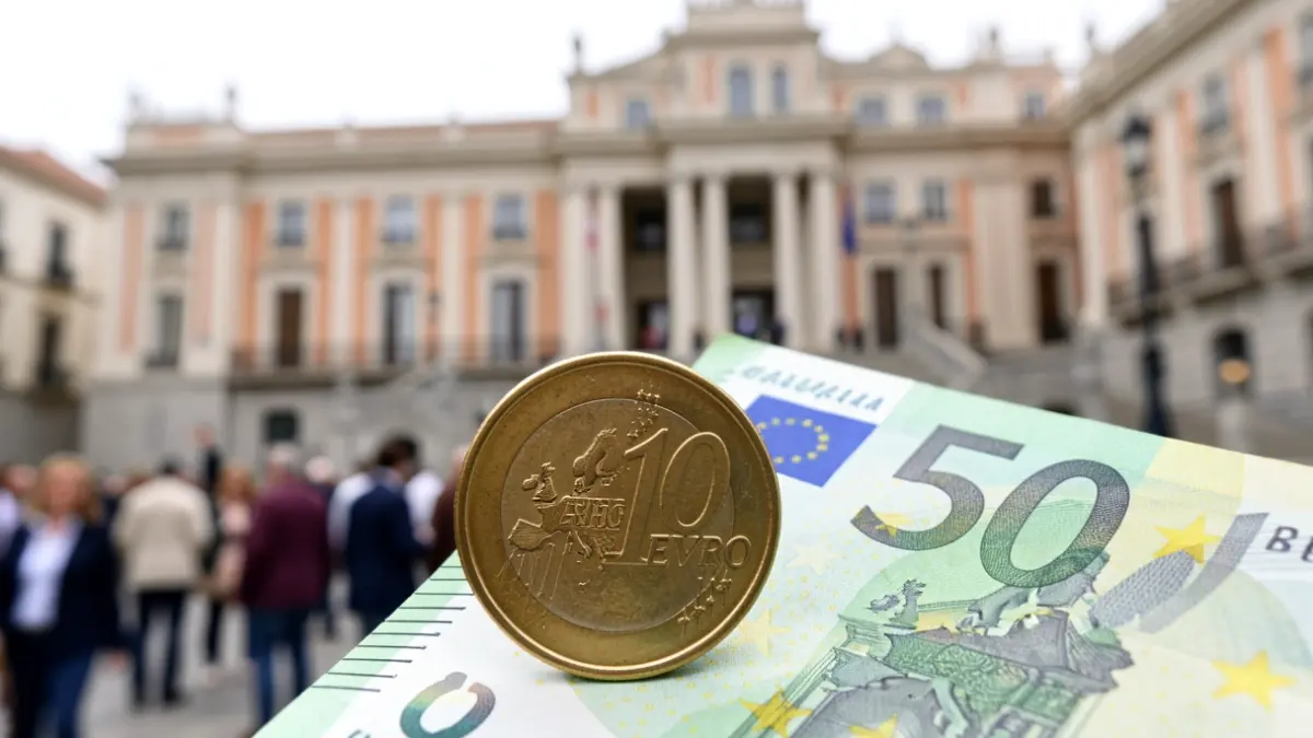Imatge genèrica de diners i edificis governamentals.