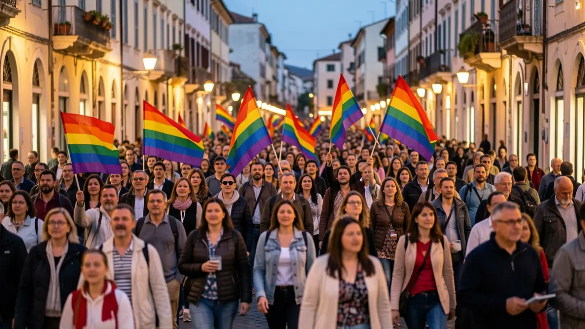Generic image of an LGTBIAQ+ Pride demonstration in València.