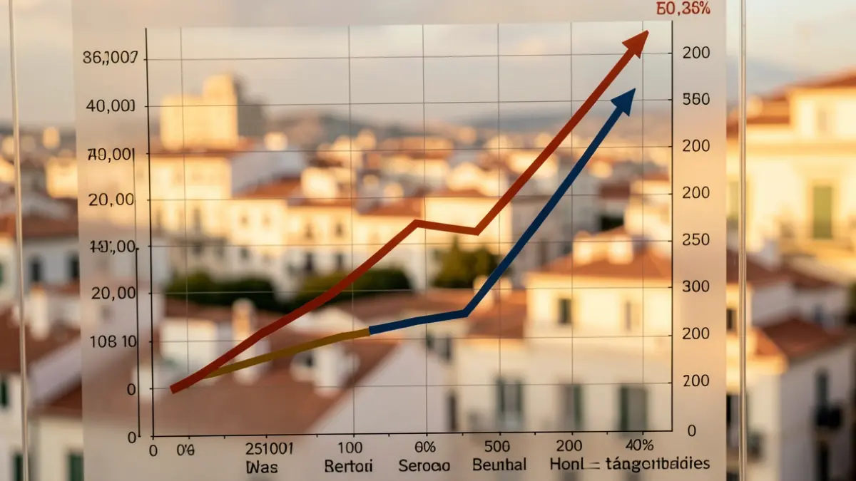 Gràfic de l'evolució del preu del lloguer i els salaris a la Comunitat Valenciana.