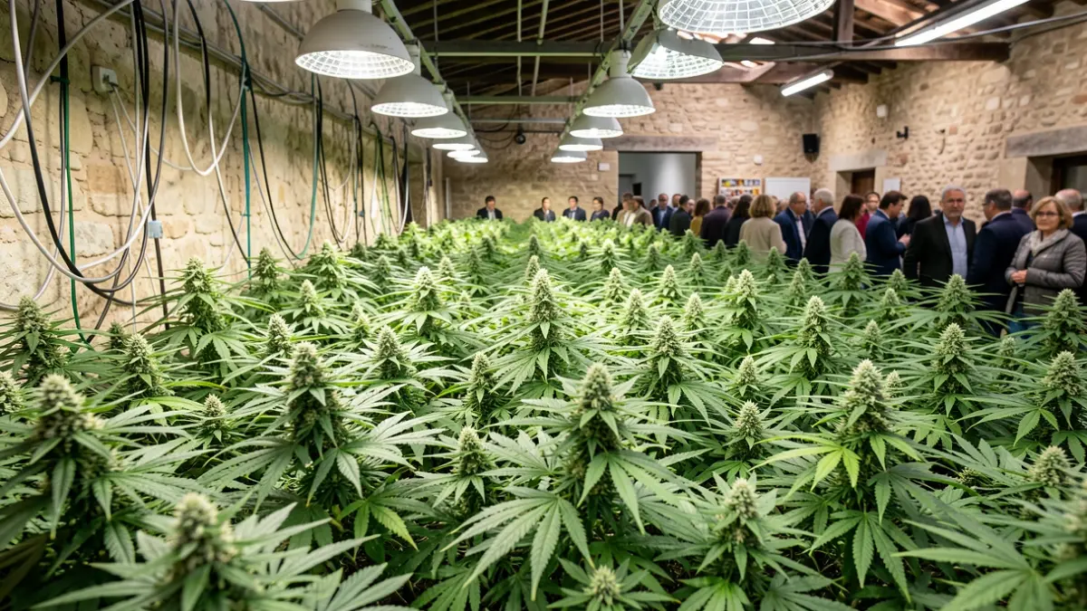 Generic image of marijuana plants in indoor cultivation.