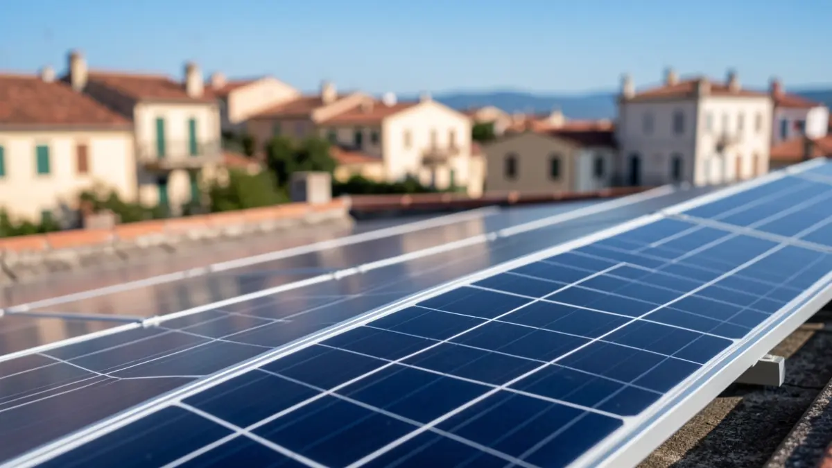 Generic image of a solar panel installation on a rooftop.
