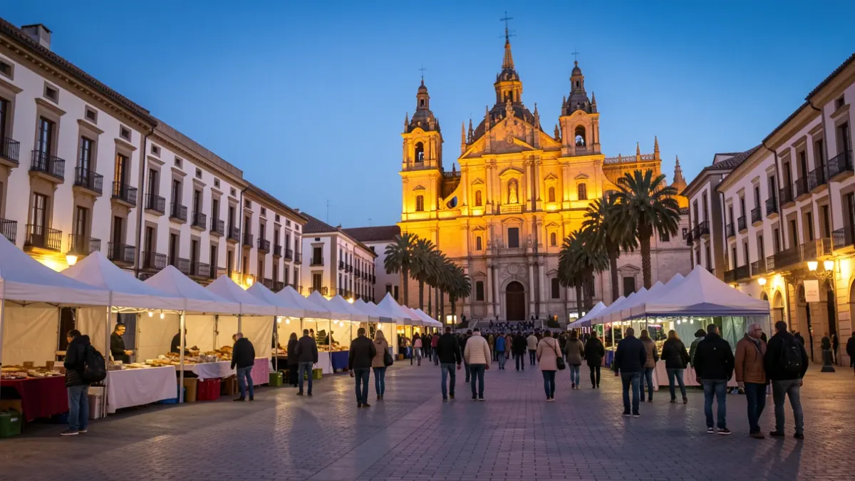 Generic image of a square with protest tents.