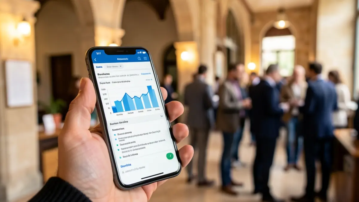 Imatge genèrica d'un telèfon intel·ligent amb un pla de negoci.
