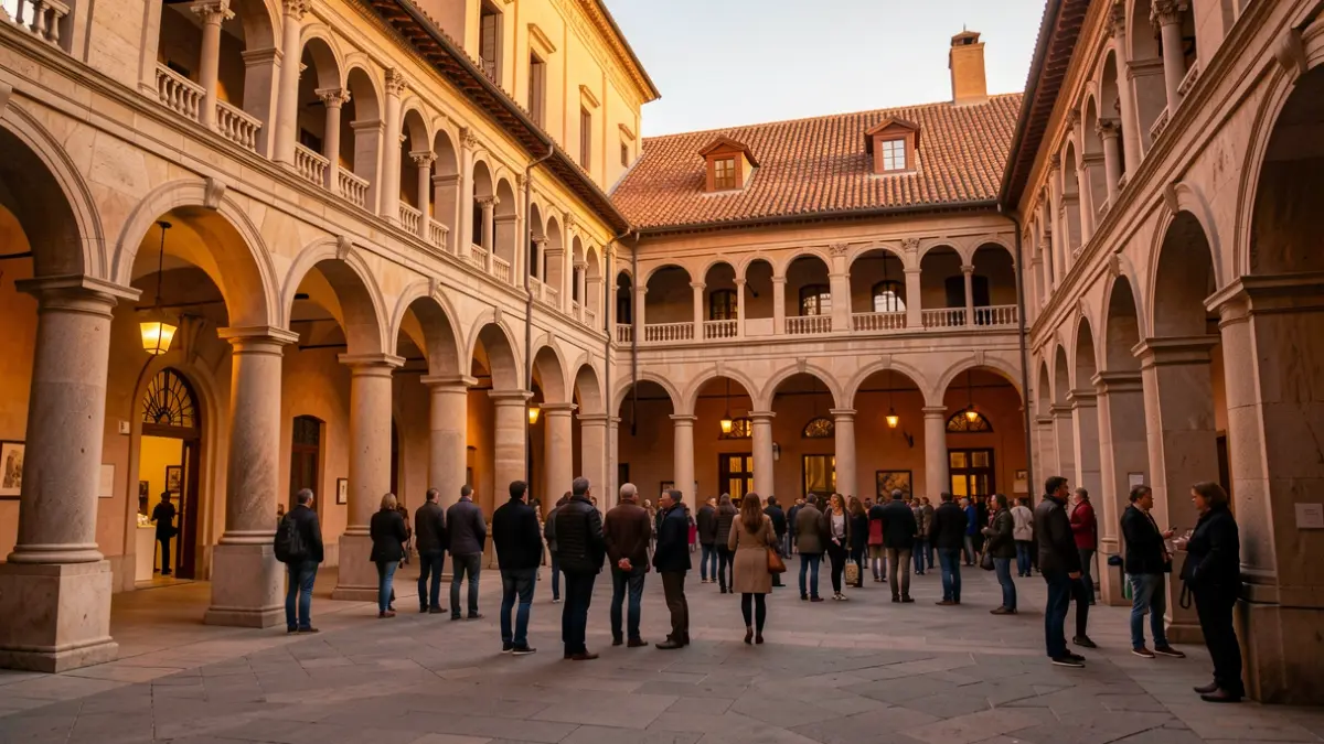 Generic image of the cloister of the Centre Cultural La Nau in Valencia.