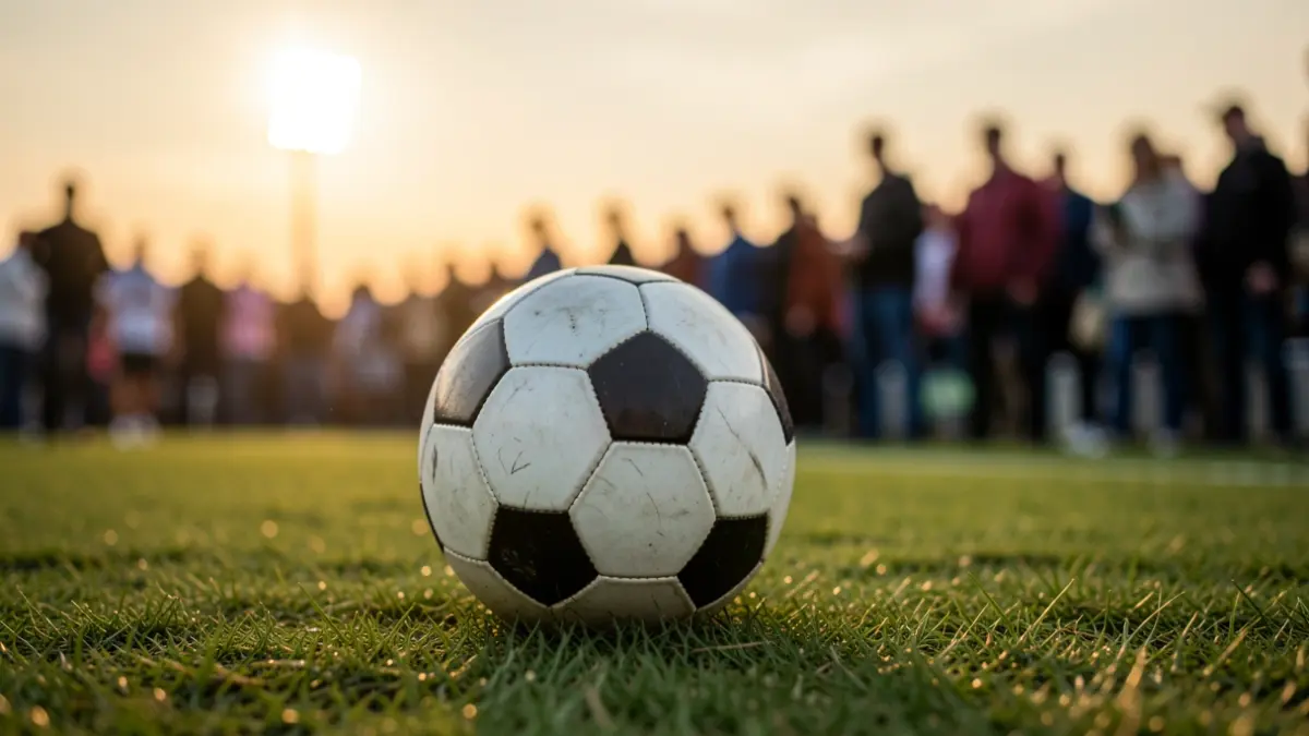 Imagen genérica de un balón de fútbol en un campo.