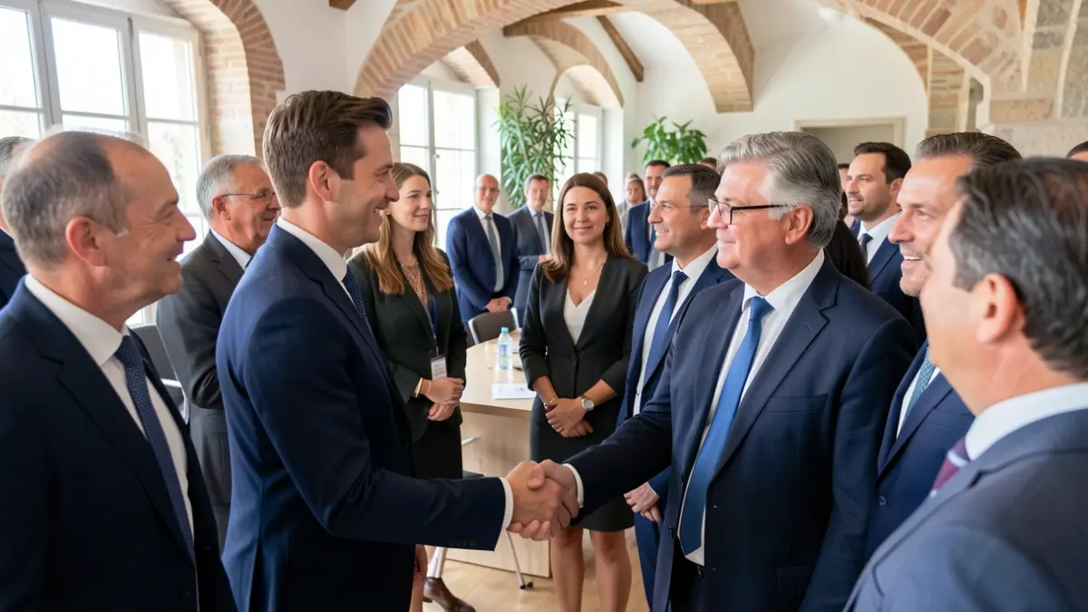 Imatge genèrica d'un acte polític amb afiliats nous.