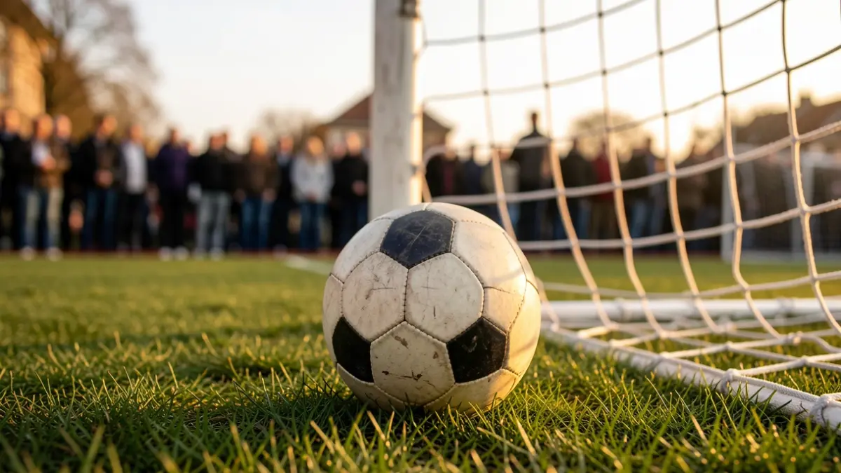 Imagen genérica de un balón de fútbol en un campo.