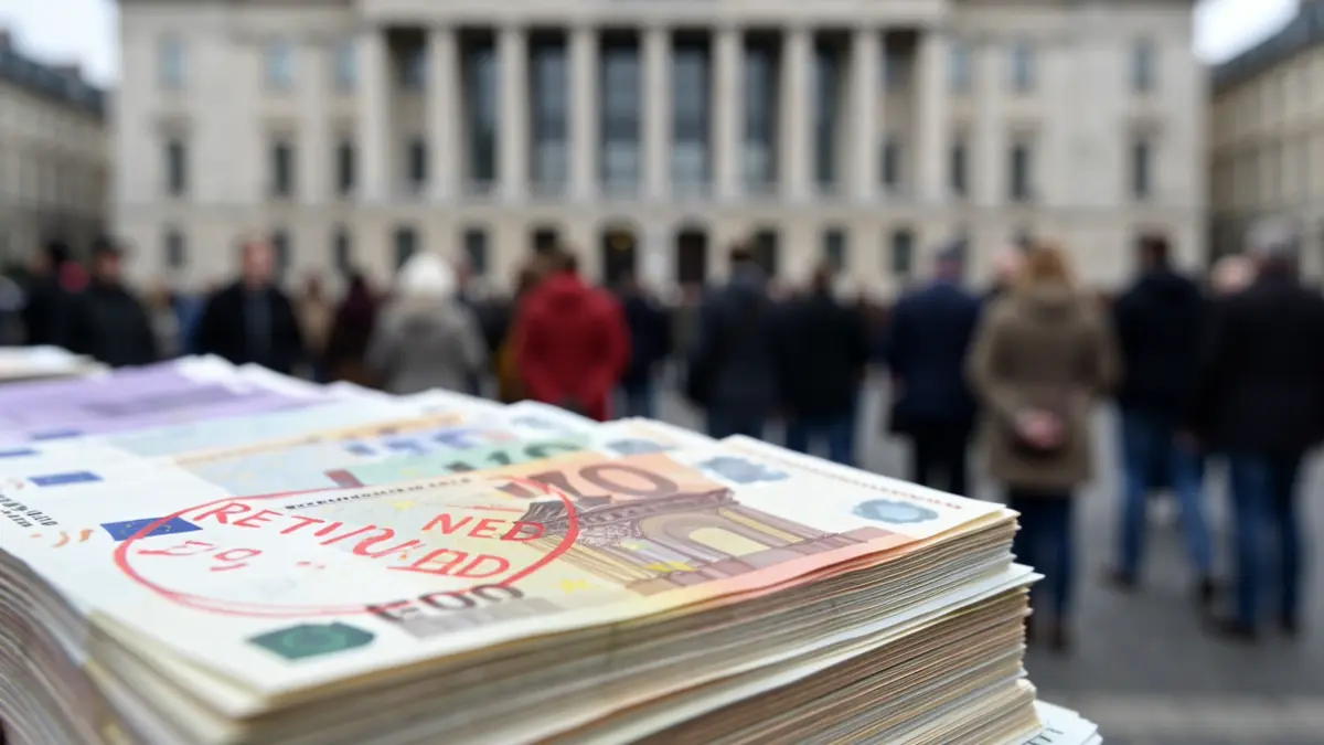Imagen genérica de dinero devuelto.