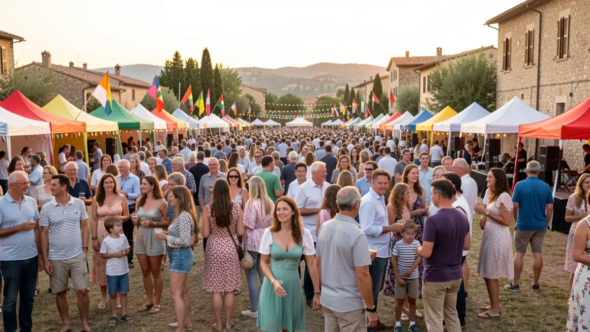 Imatge genèrica d'un festival de música a l'aire lliure amb ambient familiar i diversitat d'edats.