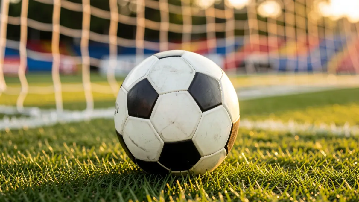 Imatge genèrica d'una pilota de futbol en un camp.