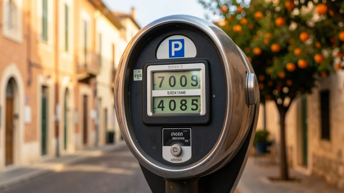 Generic image of a parking meter with a discounted rate.