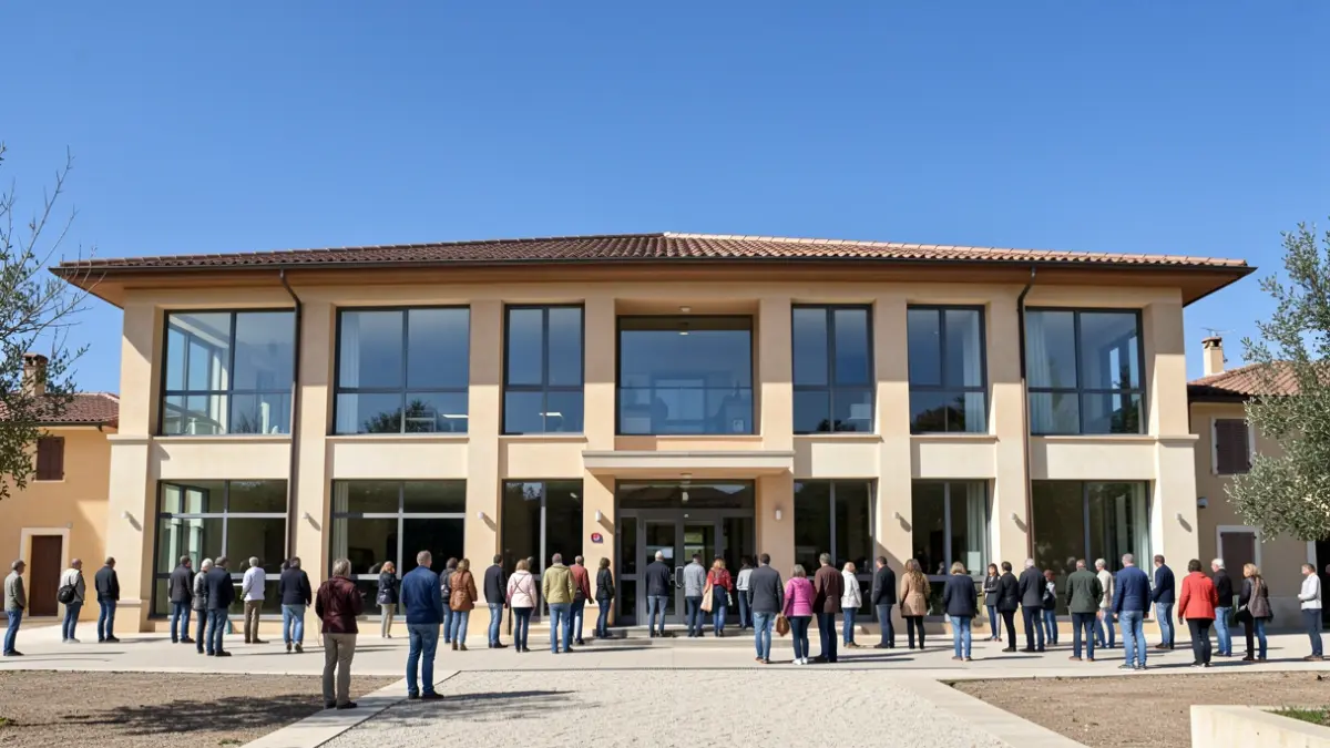 Imatge genèrica d'un centre comunitari acabat.