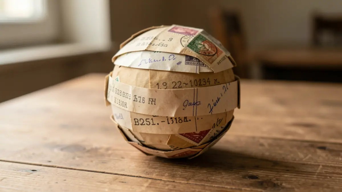 Imatge genèrica d'una pilota postal antiga.