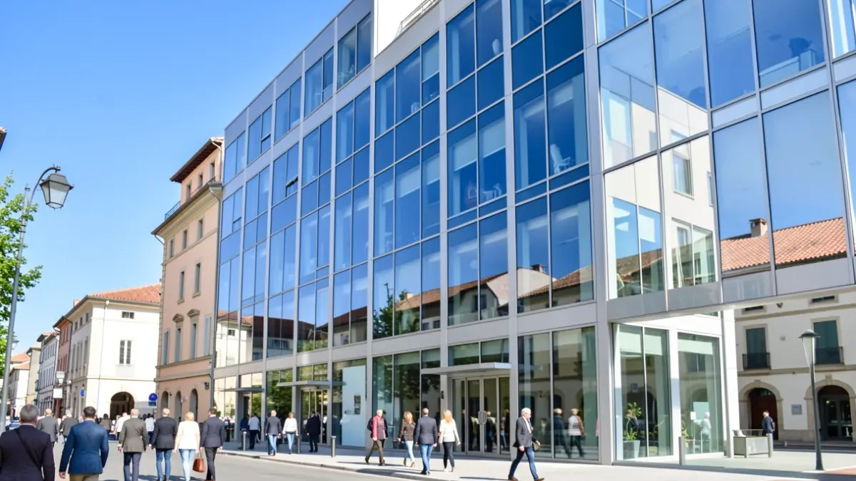 Generic image of a modern office building.