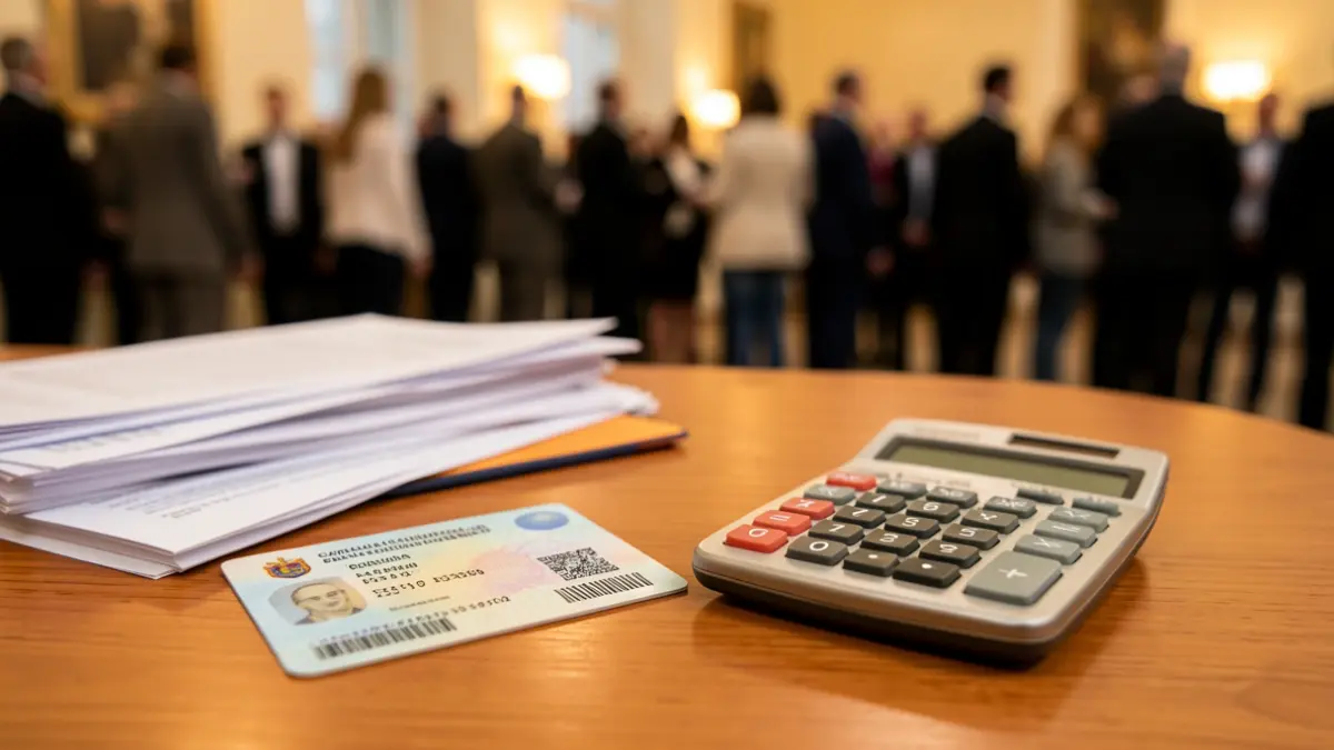 Imatge genèrica de documents de la Seguretat Social i una calculadora.