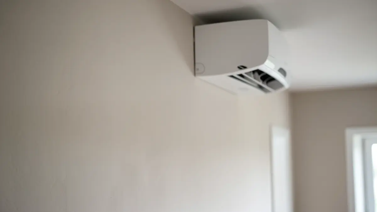 Generic image of an indoor air conditioning unit installed on a wall.