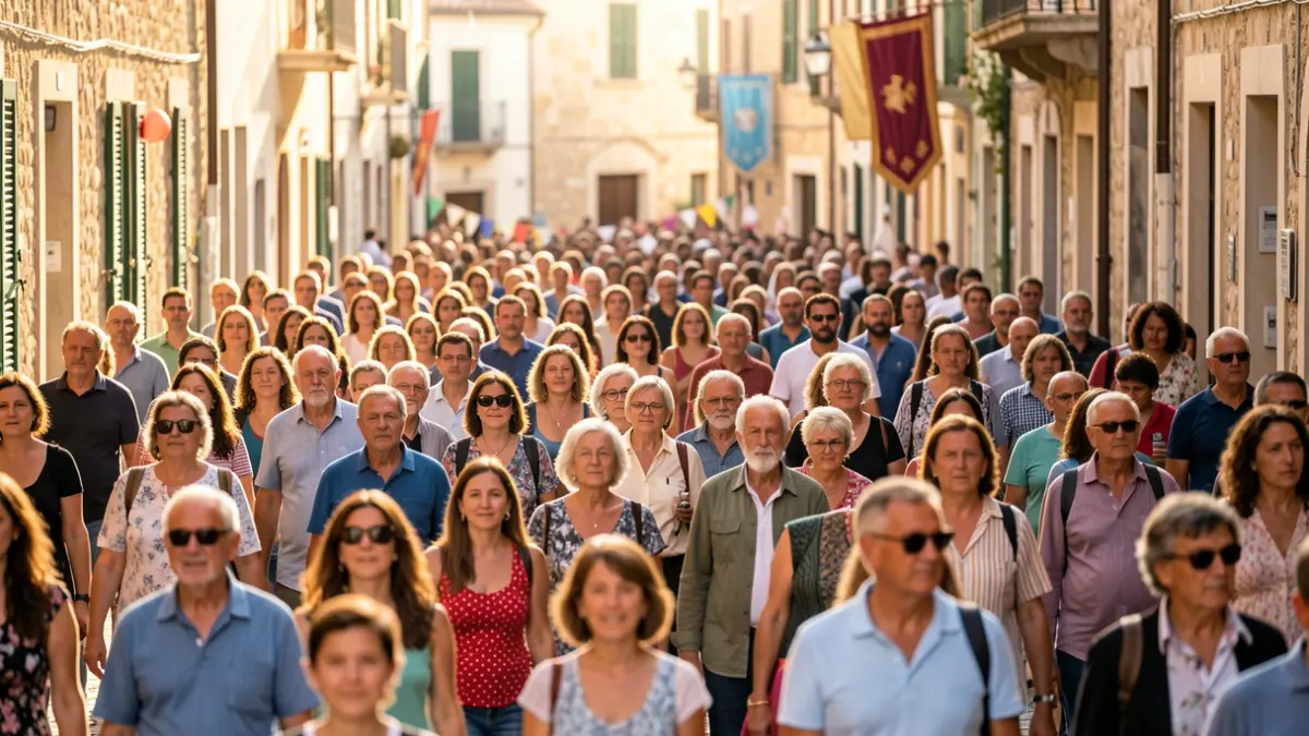 Generic image of a citizen demonstration with families and teachers.