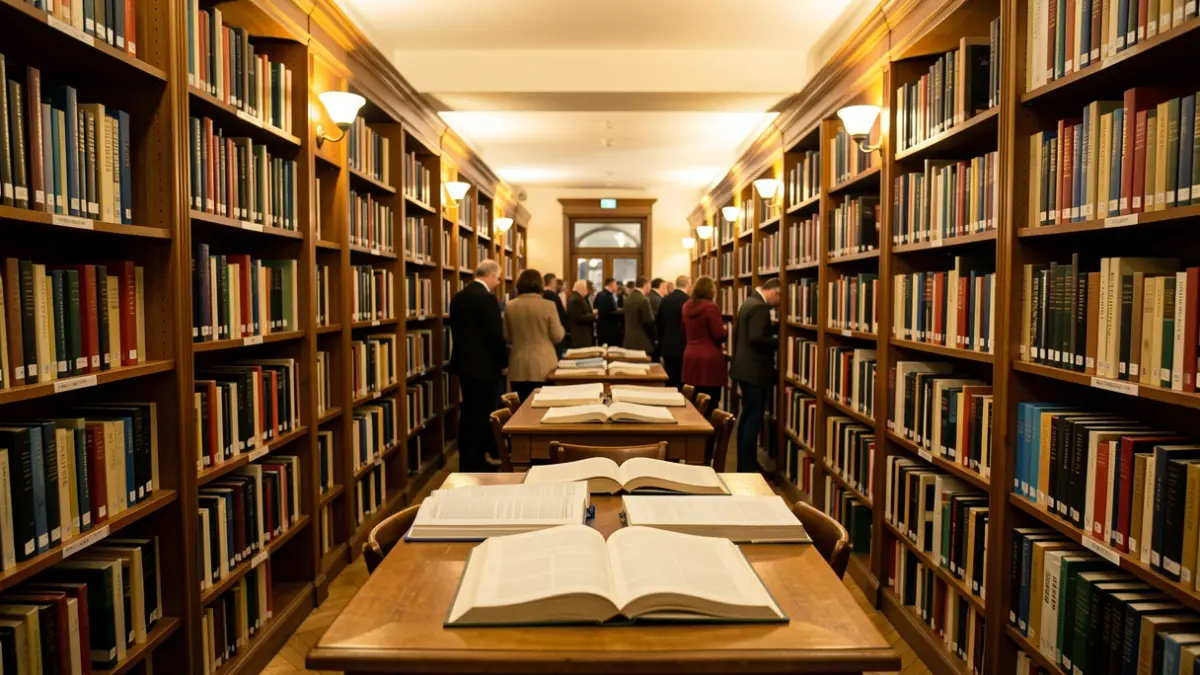 Imatge genèrica d'una biblioteca amb prestatgeries plenes de llibres.
