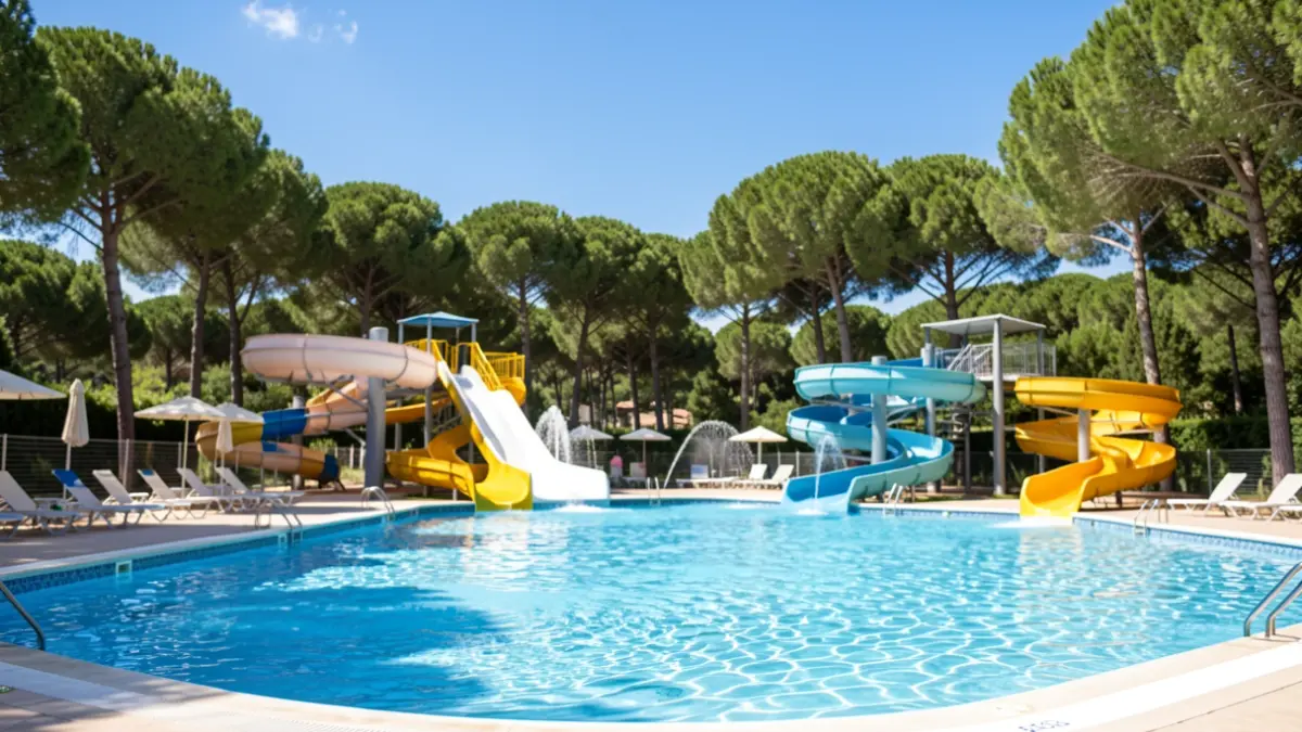 Generic image of the Parc Vedat swimming pool in Torrent with improvements.