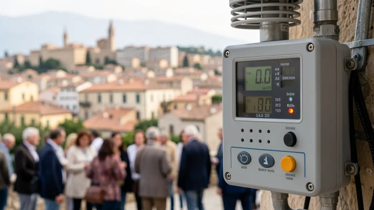 Generic image of air quality measurement equipment.