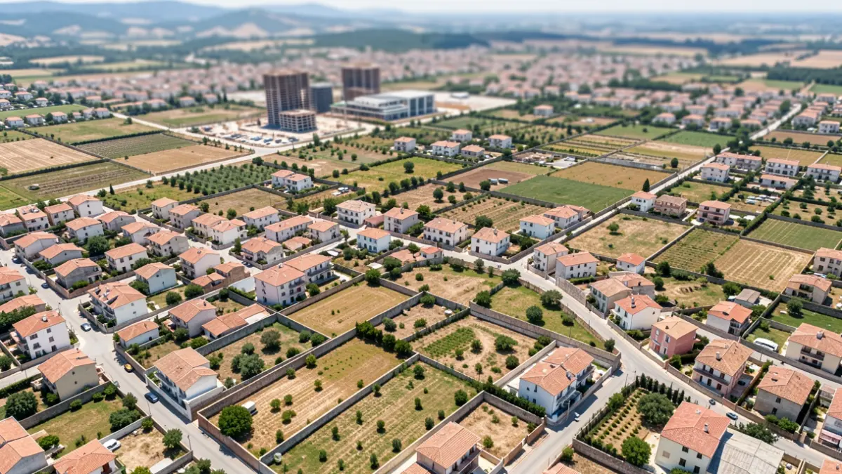 Imatge genèrica de parcel·les urbanes.