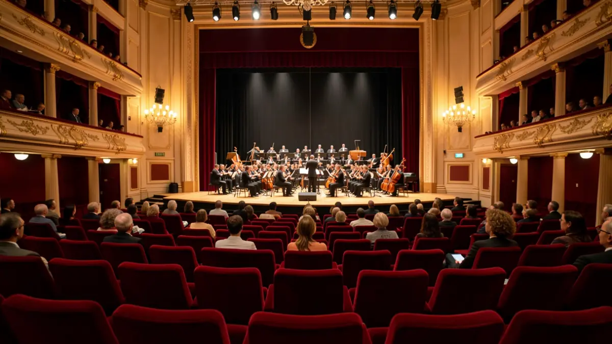 Imagen genérica del interior de una sala de conciertos.