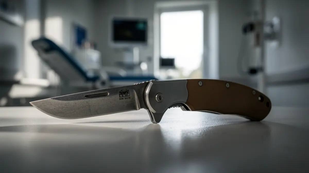 Imatge genèrica d'una navalla utilitzada en un crim.
