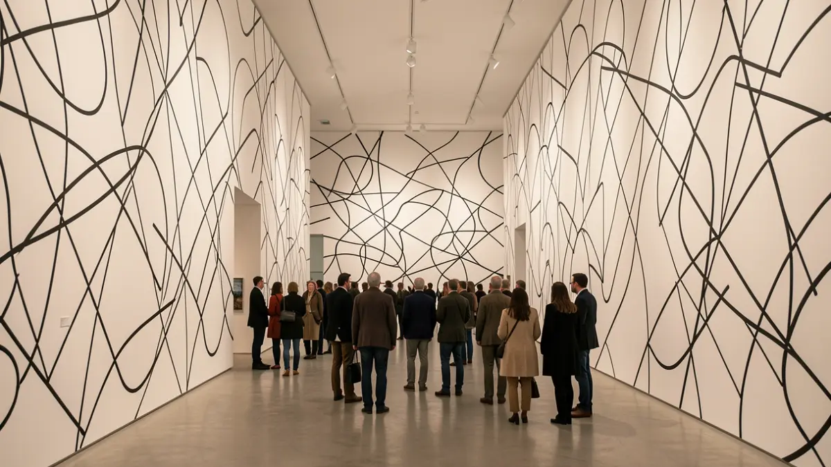 Imagen genérica de una instalación de arte contemporáneo en el interior de una galería.