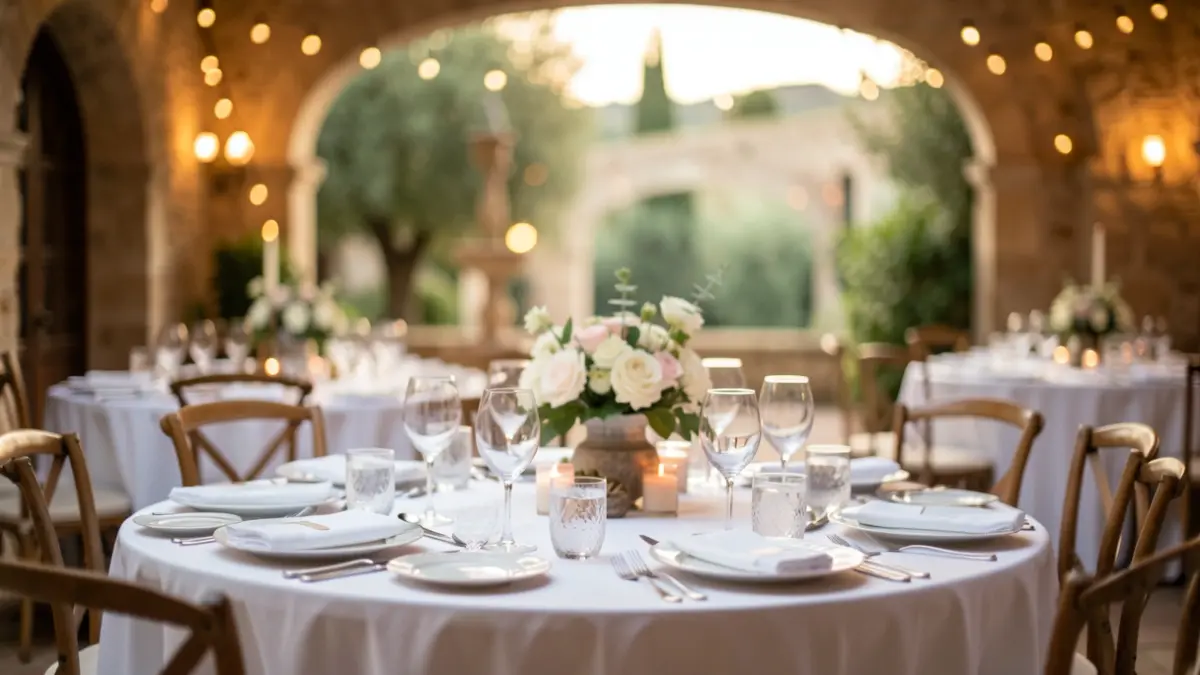 Generic image of a wedding venue with a curated atmosphere.
