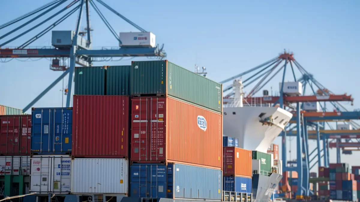 Imagen genérica de contenedores en un puerto mediterráneo.
