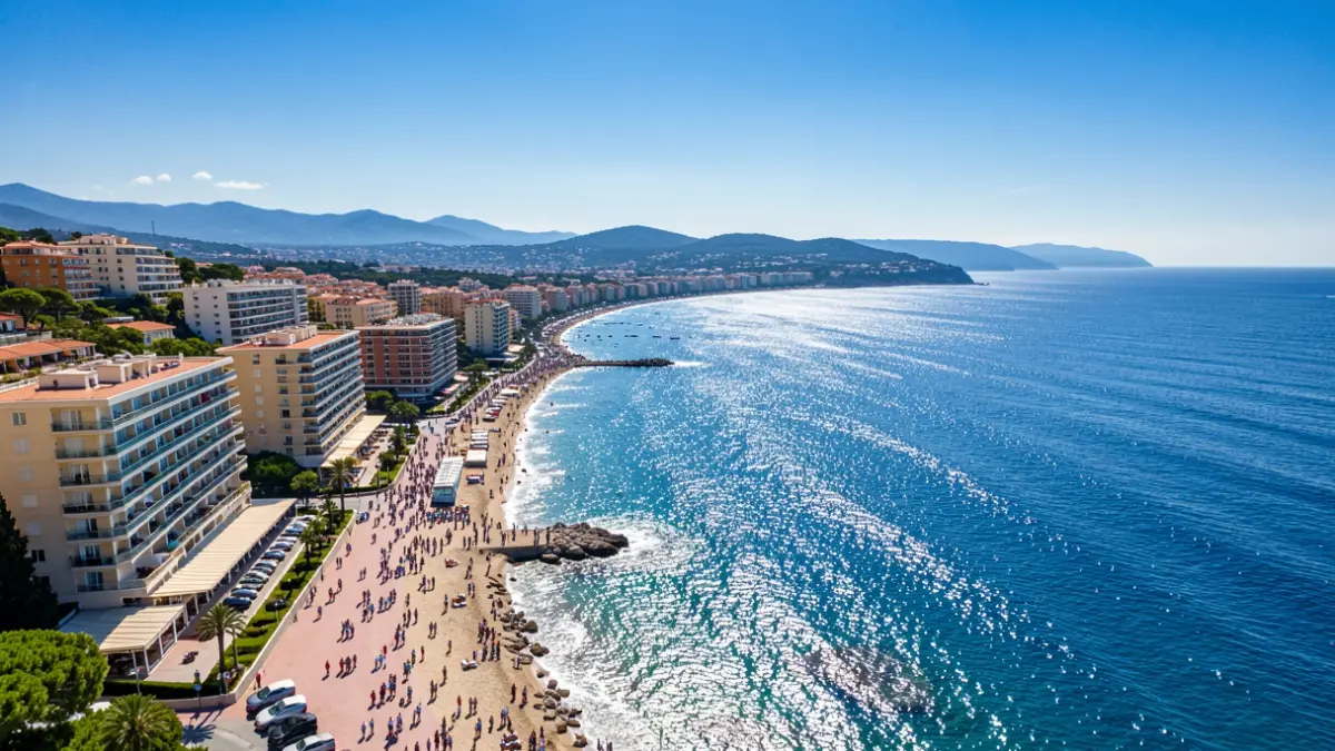 Imatge genèrica de la costa mediterrània amb hotels i apartaments.
