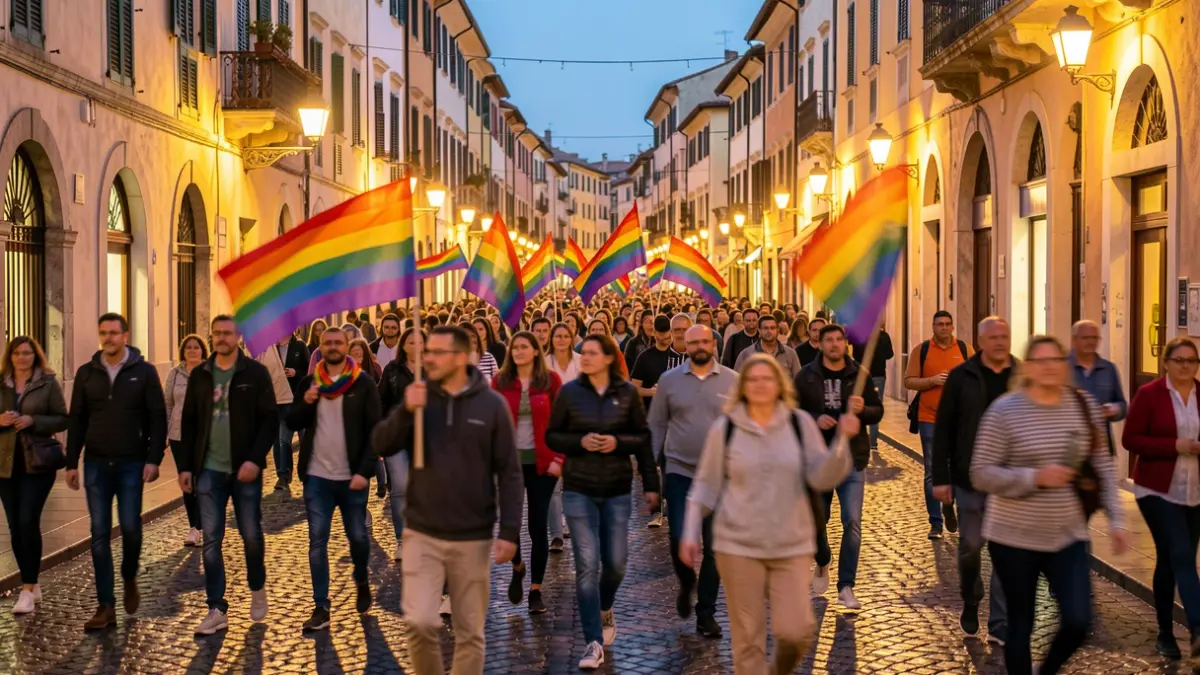 Imagen genérica de una manifestación del Orgullo LGTBIQA+ en València.