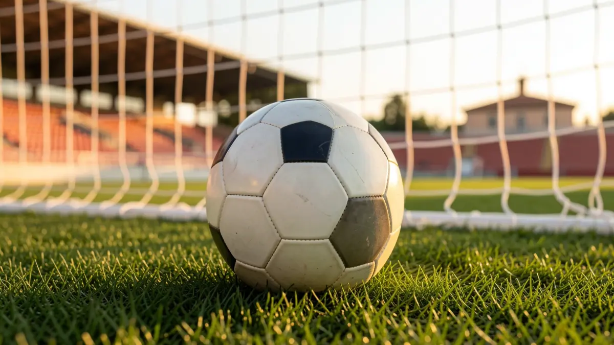 Generic image of a football field with a ball.