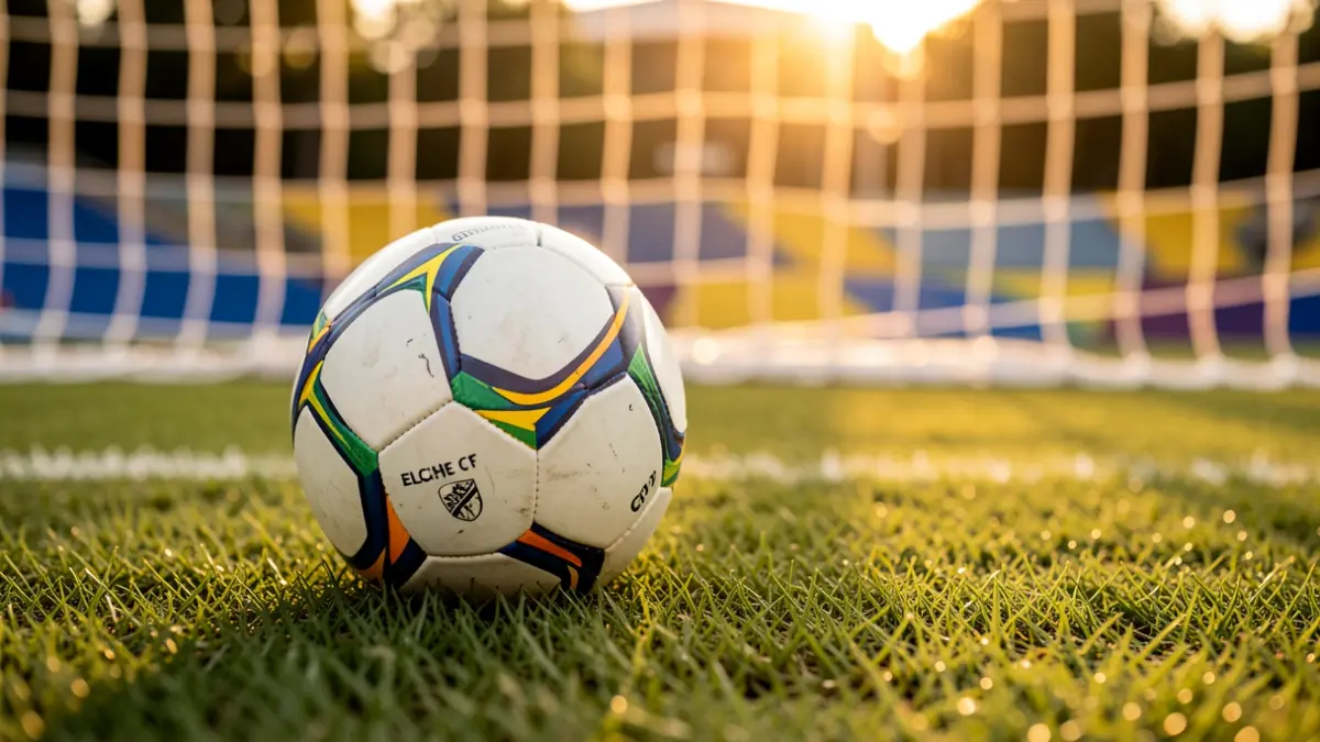 Generic image of a soccer ball on a field.