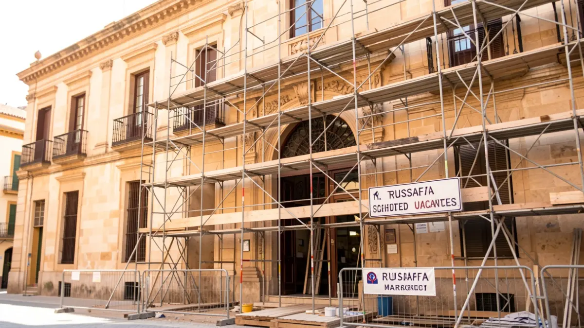 Imagen genérica de las obras en el Mercado de Russafa.