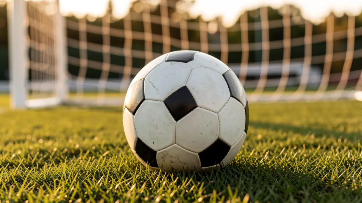 Imatge genèrica d'una pilota de futbol sobre gespa.