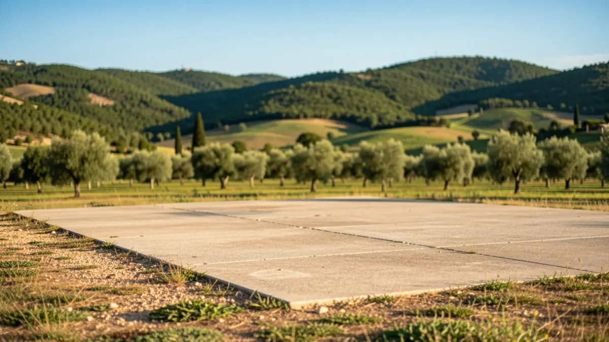 Generic image of a helisuperficie in a rural setting.