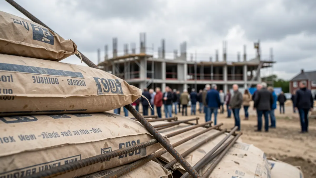 Imatge genèrica de materials de construcció i obres públiques inacabades.