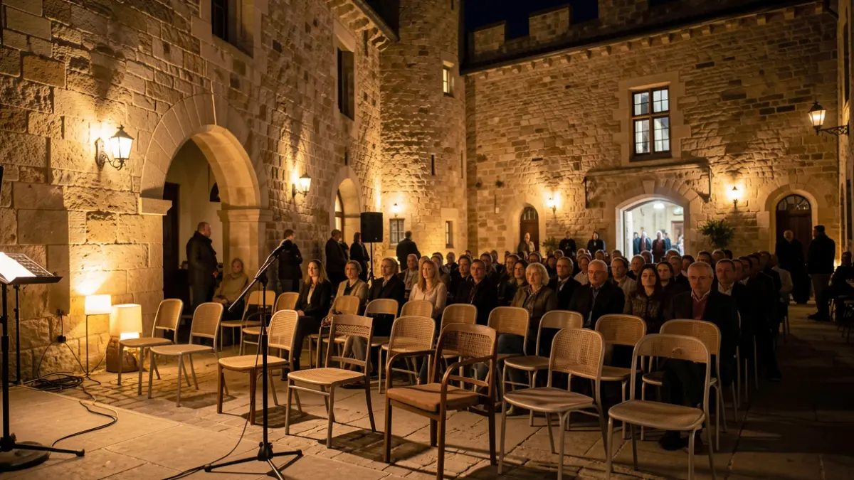 Escenario del ciclo Íntims al Castell en el recinto histórico de Onda.
