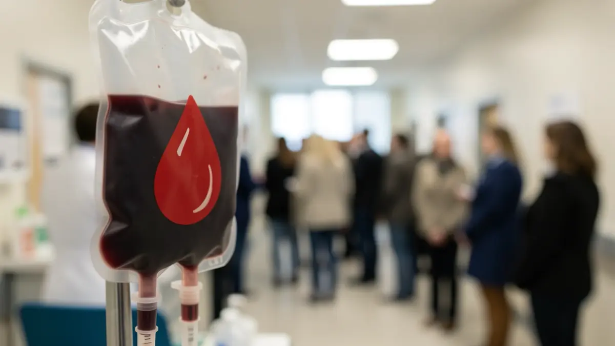 Generic image of a blood bag with a drop symbol.