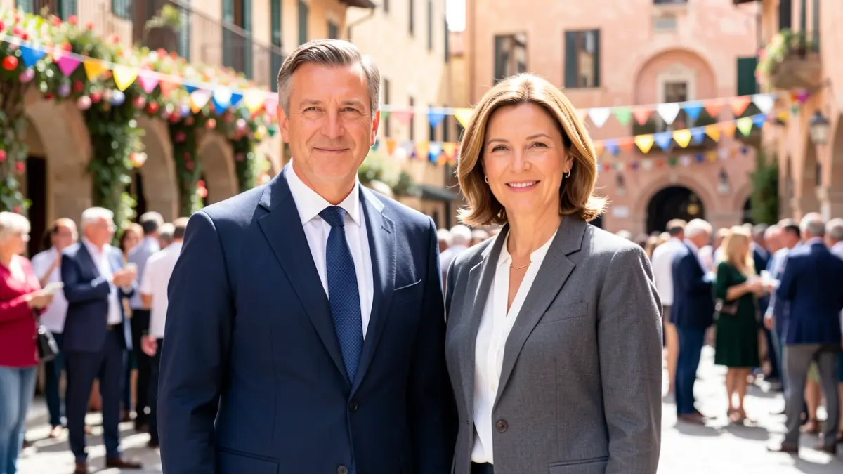 Imatge genèrica de polítics assistint a un esdeveniment festiu a la Comunitat Valenciana.