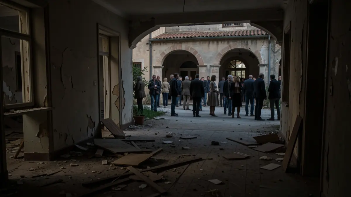 Imatge genèrica d'una casa abandonada amb signes de baralla.