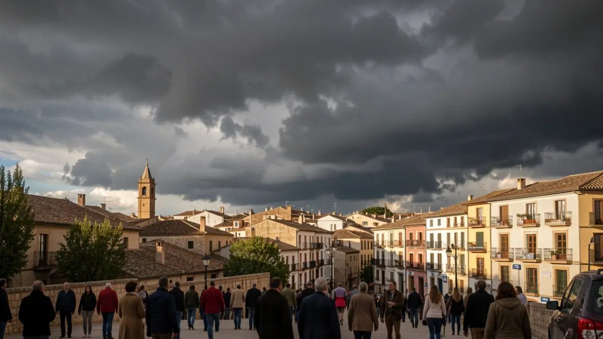 Imagen genérica de nubes de tormenta sobre Requena.